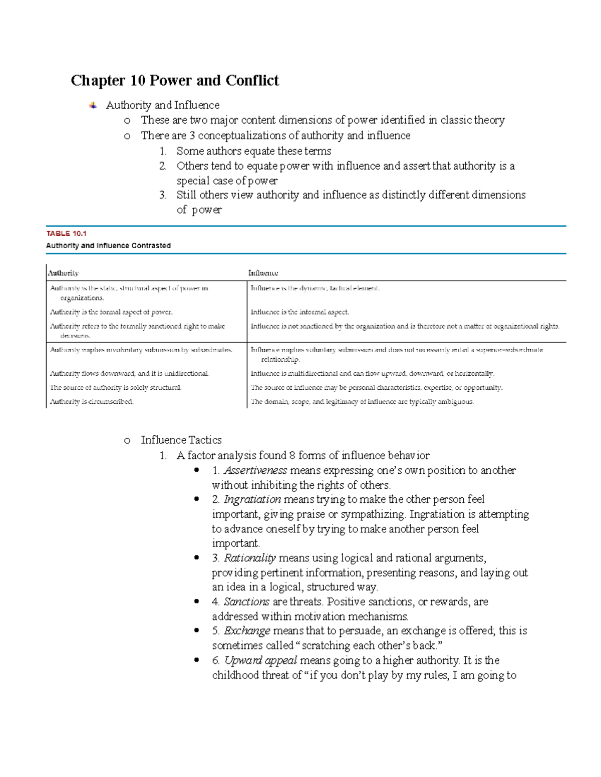 Chapter 10 Power and Conflict 1 - Chapter 10 Power and Conflict ...
