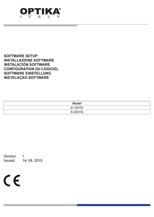 B-290TB ES - Manual De Microscopia - B-290TB OPTIKA OPTIKA MICROSCOPES ...