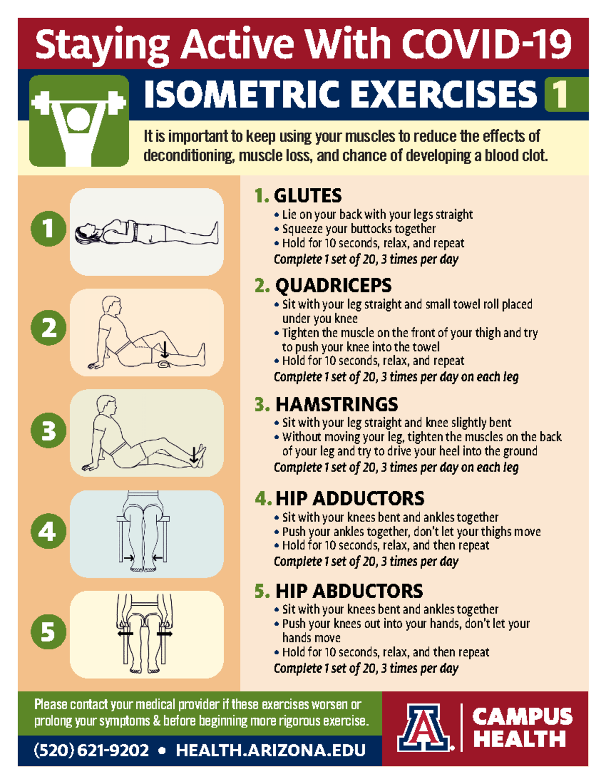CHS Covid 19 Staying Active Isometrics - Staying Active With COVID- It ...