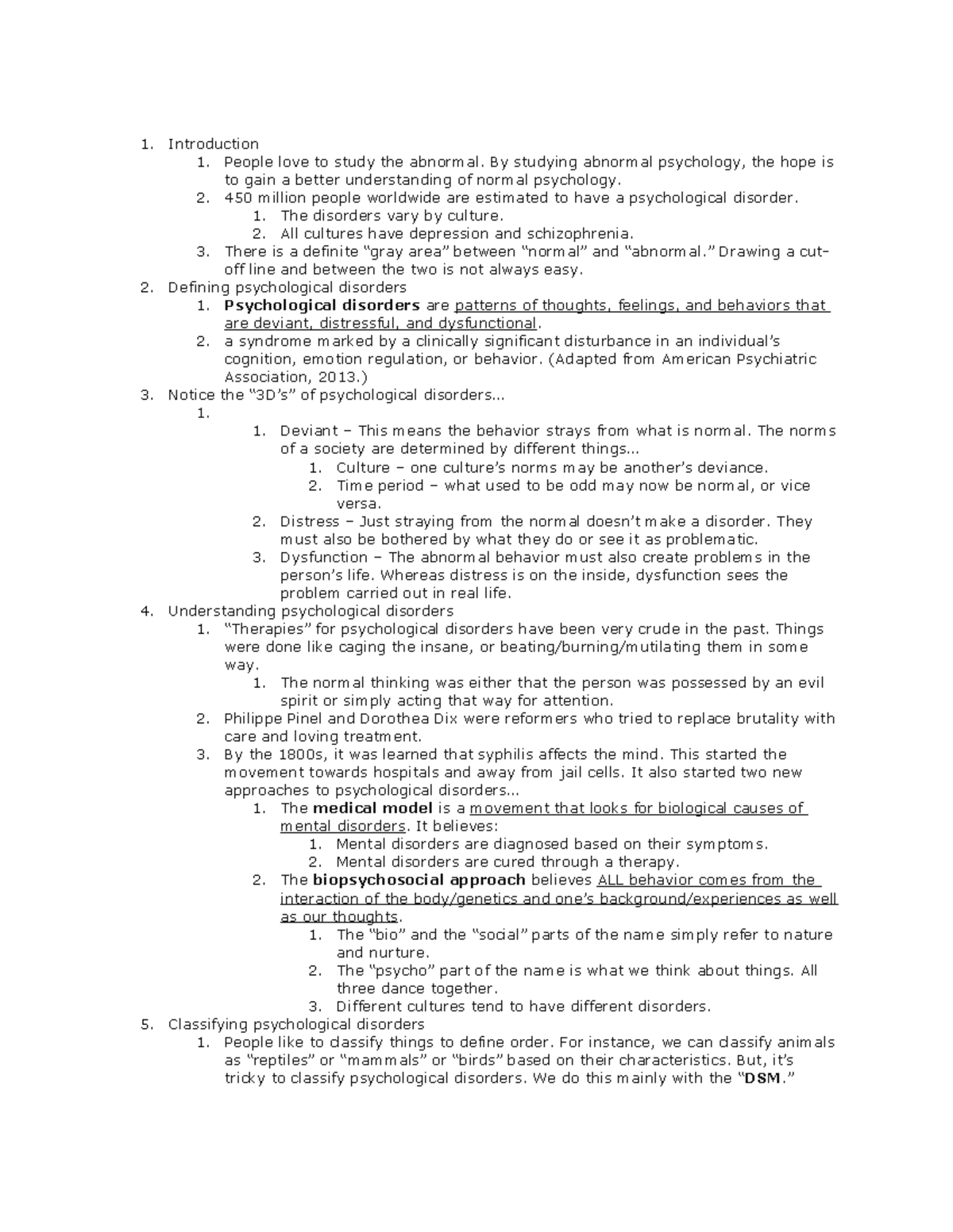 Abnormal - Introduction People love to study the abnormal. By studying ...