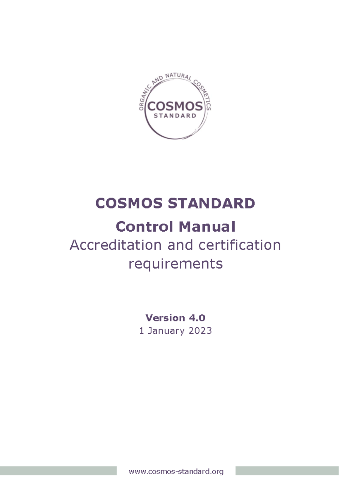 Cosmos-standard control manual v40 - cosmos-standard COSMOS STANDARD ...