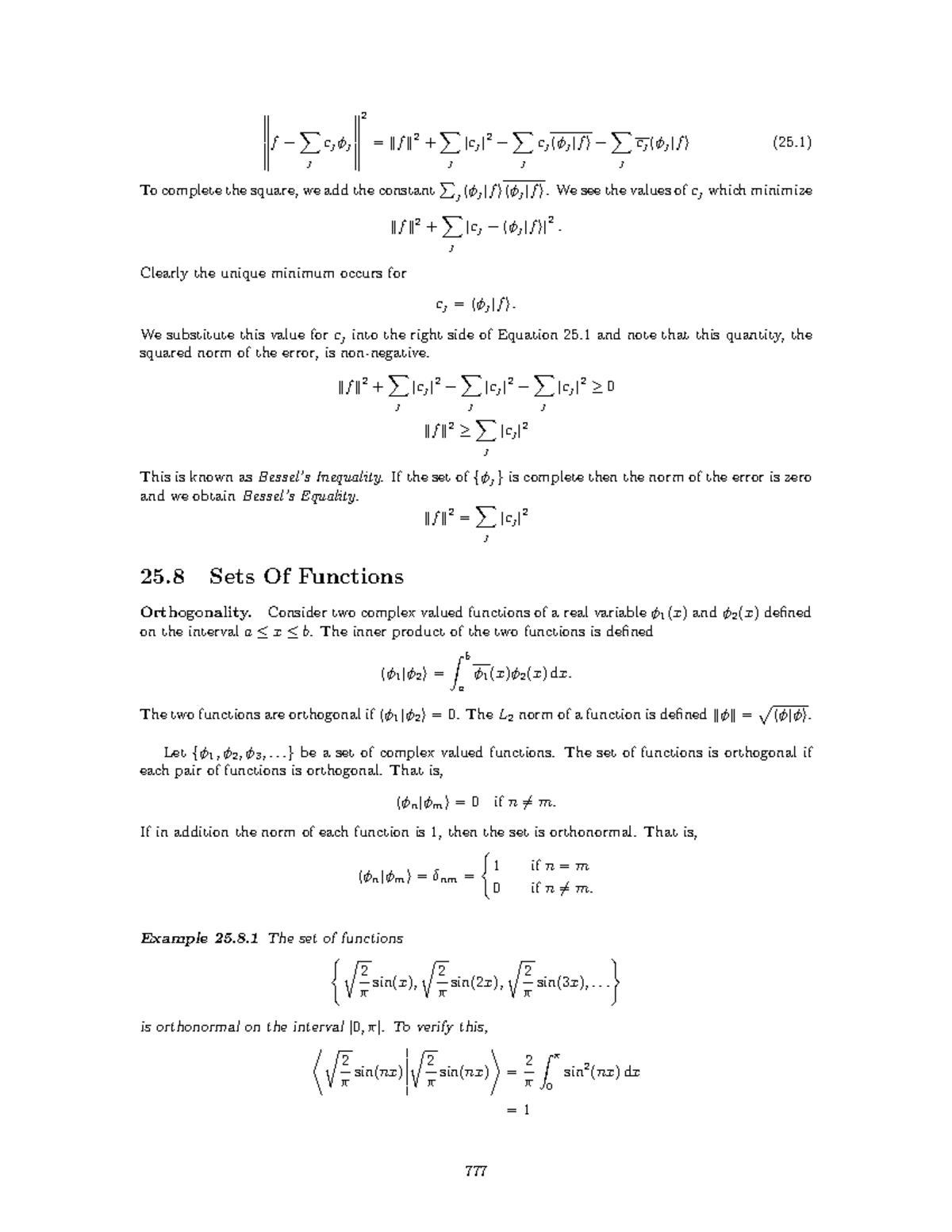 Ref MATH Adv Math Methods Sean Mauch-200 - ∥ ∥ ∥ ∥ ∥ ∥ f − ∑ j cj φj ∥ ...