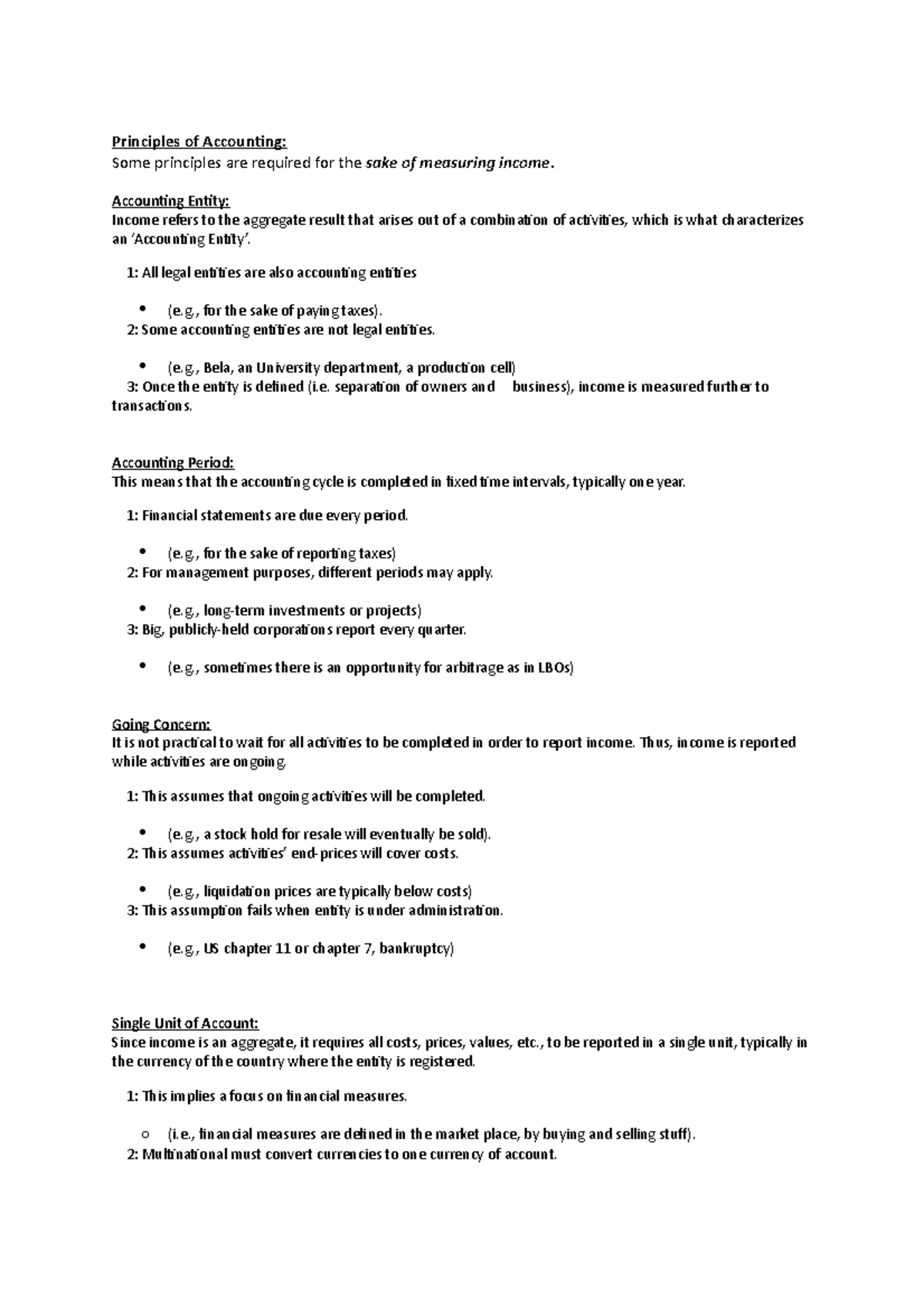 Acct102 summary - Principles of Accounting - University of Otago - Studocu