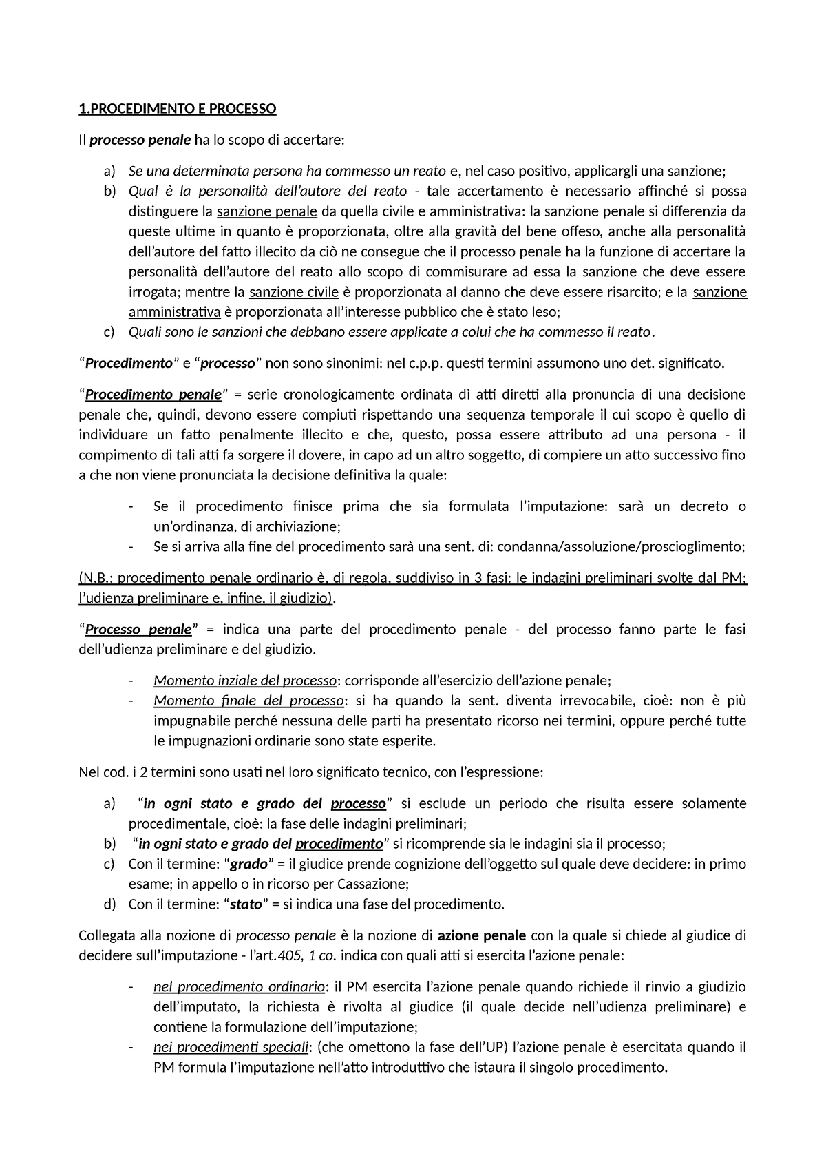 Soggetti Del Procedimento - 1 E PROCESSO Il Processo Penale Ha Lo Scopo ...