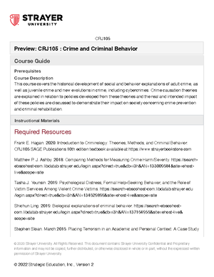 CRJ WEEK 7 Assignement - CRJ WEEK 7 ASSIGNMENT - Week 7 Assignment 2 ...
