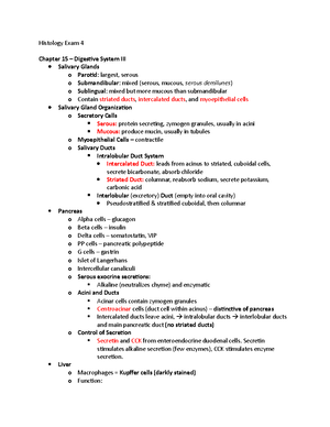 Histology Exam 2 Review - Chapter 6 – Muscle Key words: Cardiac muscle ...