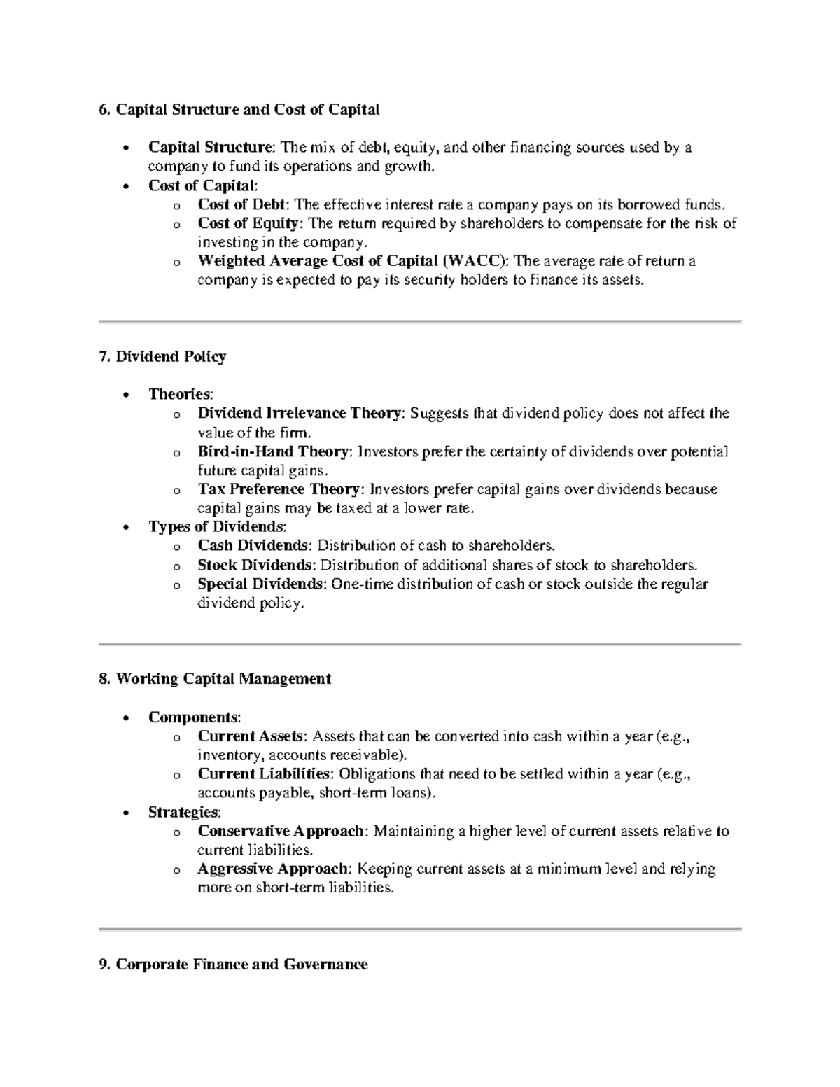 Capital Structure and Cost of Capital - Capital Structure and Cost of ...