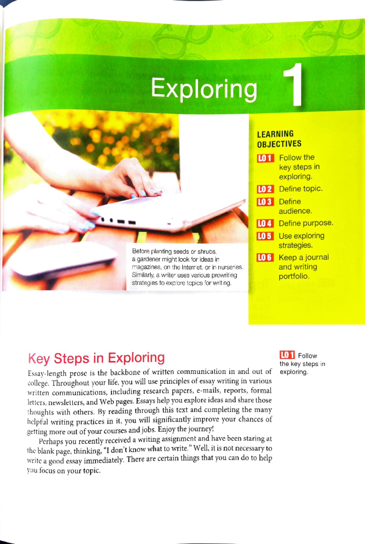 EAP CH1 Exploring - devoir - Exploring 1 LEARNING OBJECTIVES LO 1 ...