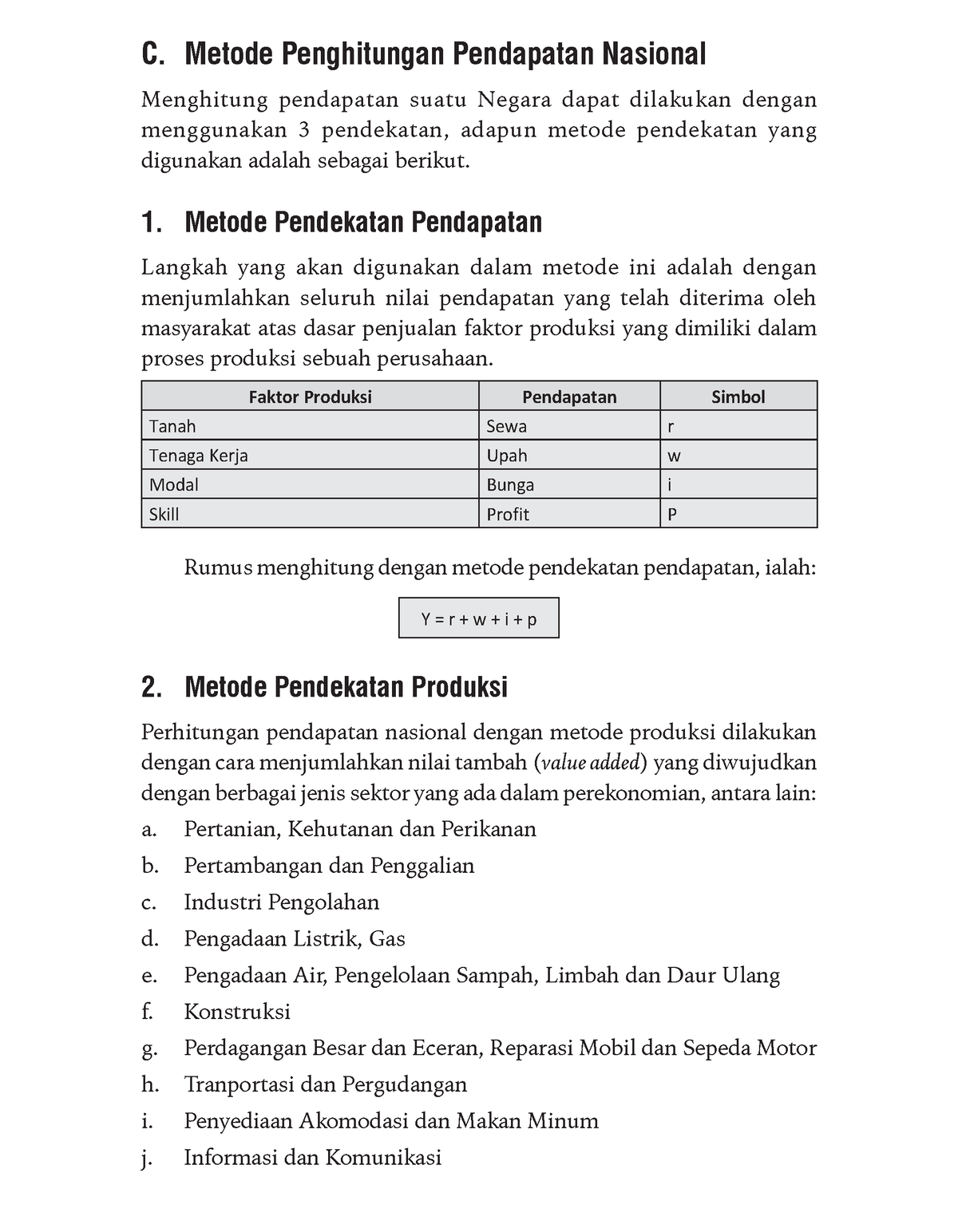 Pengantar Ekonomi Moneter 14 - C. Metode Penghitungan Pendapatan ...