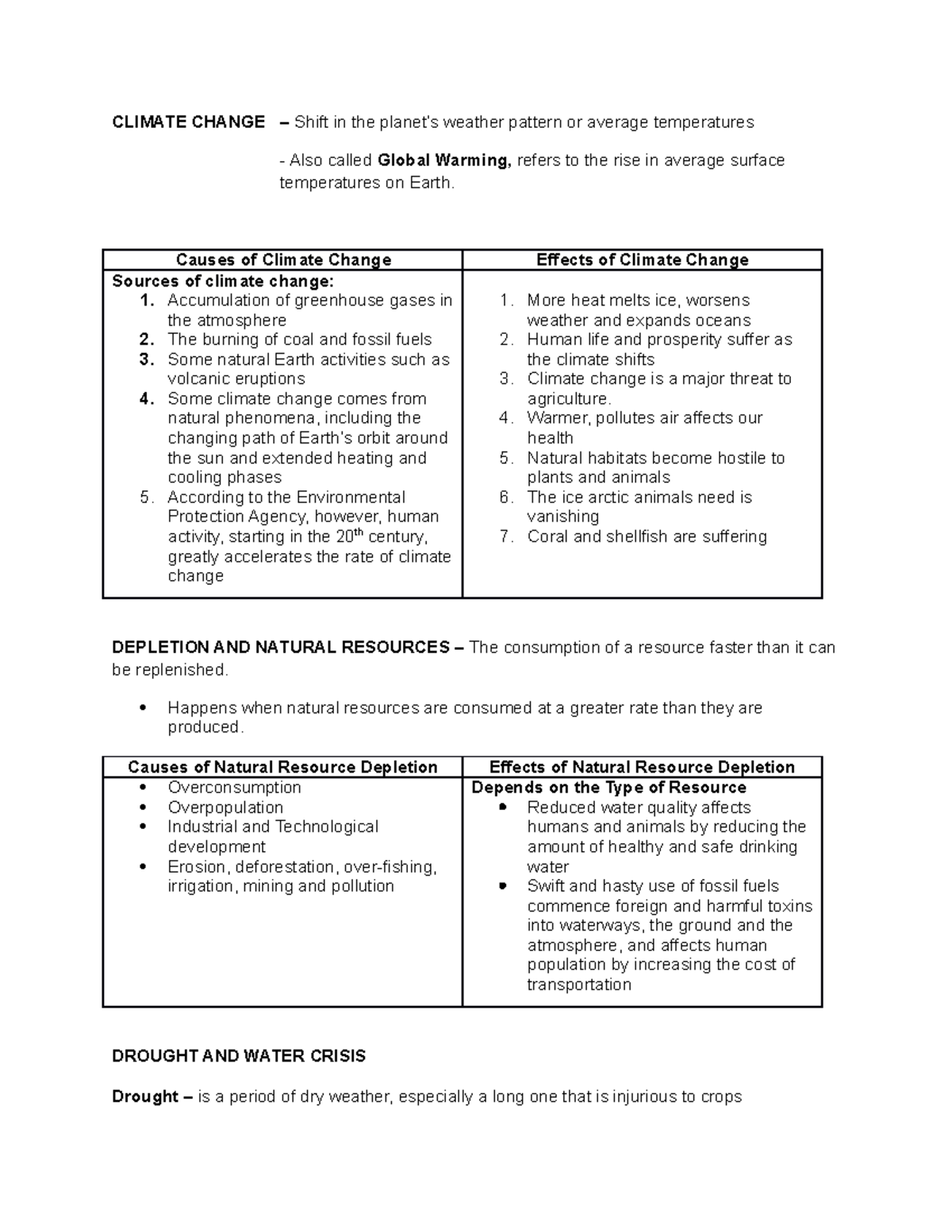 Environmental Management. Module 3. 2 - CLIMATE CHANGE – Shift In The ...