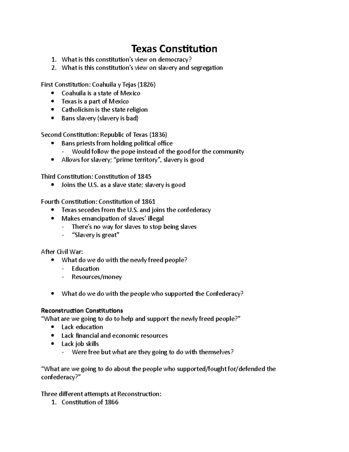 Texas Constitution - Pols 2306 - Texas Constitution What Is This ...