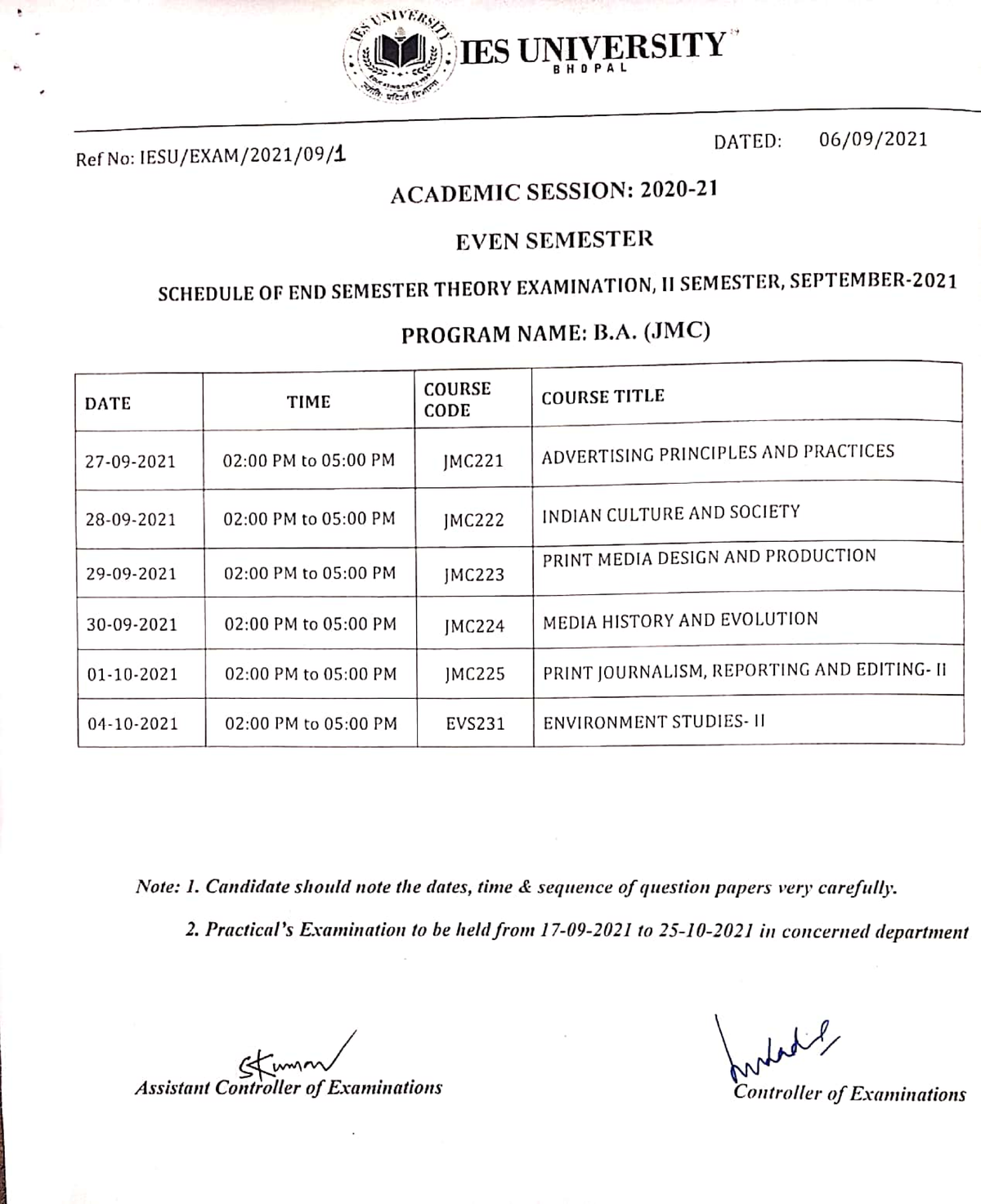 End sem exam datesheet - EFWRKLK - Tax law - Studocu