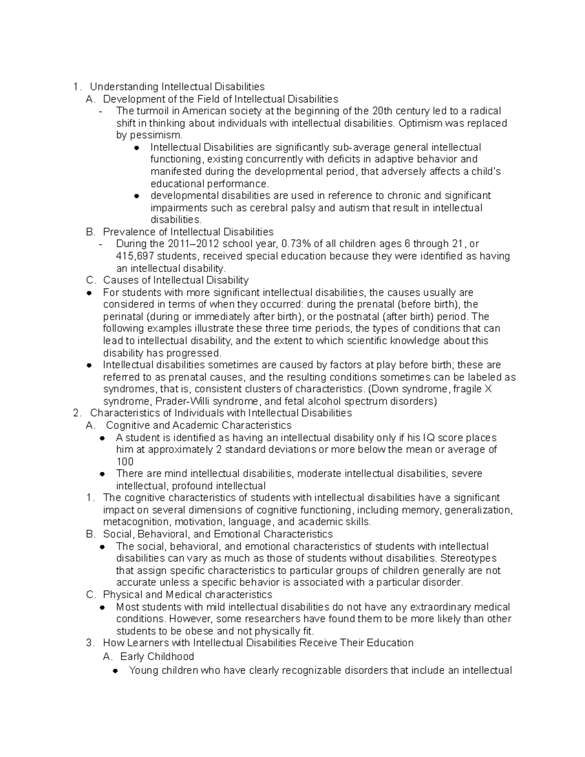 SPED304 Ch. 7 Notes - Referenced: Contemporary Perspectives for School ...