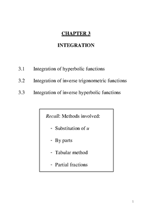 Chapter 4 Improper Integrals - Undefine Function at One Point ...