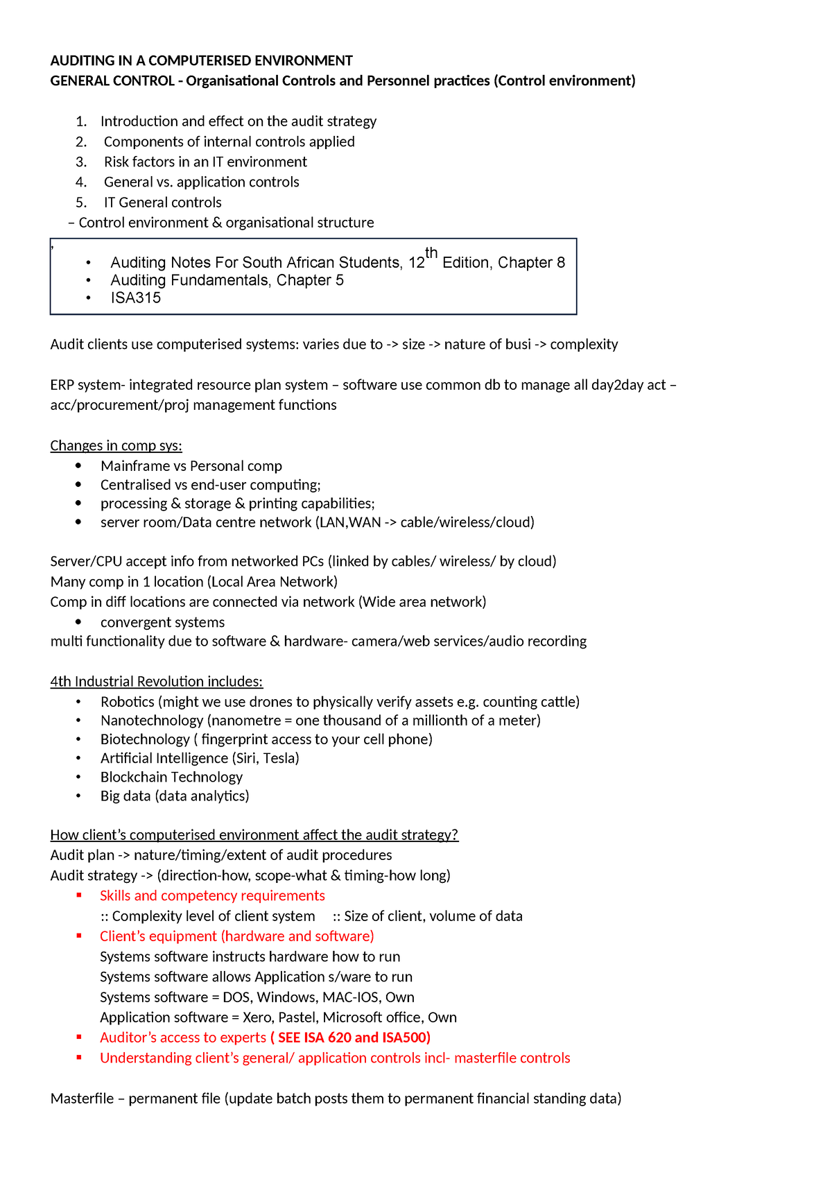 Auditing IN A Computerized Environment - AUDITING IN A COMPUTERISED ...