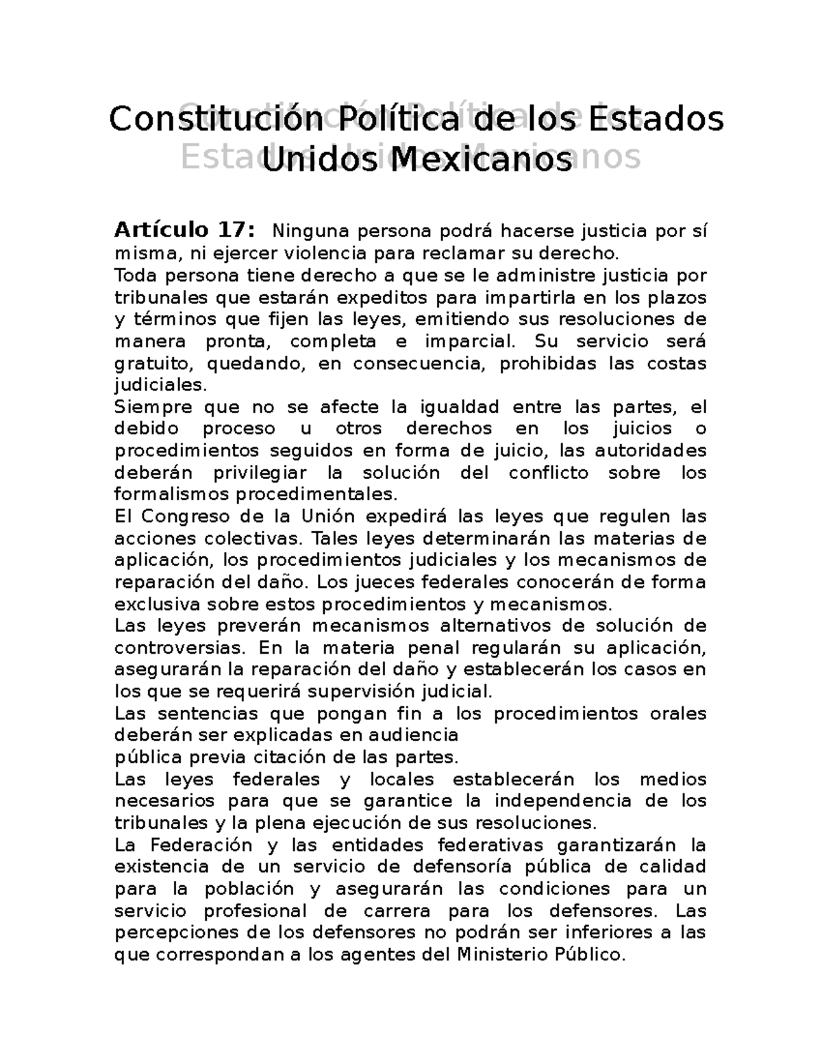 Constitución Política de los Estados Unidos Mexicanos - Constitución ...