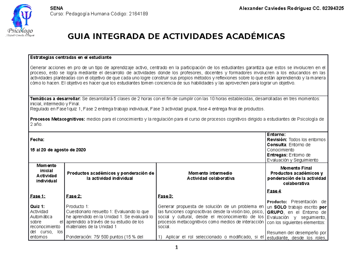 GUIA Integrada DE Actividades Alexander Caviedes Rodriguez - GUIA