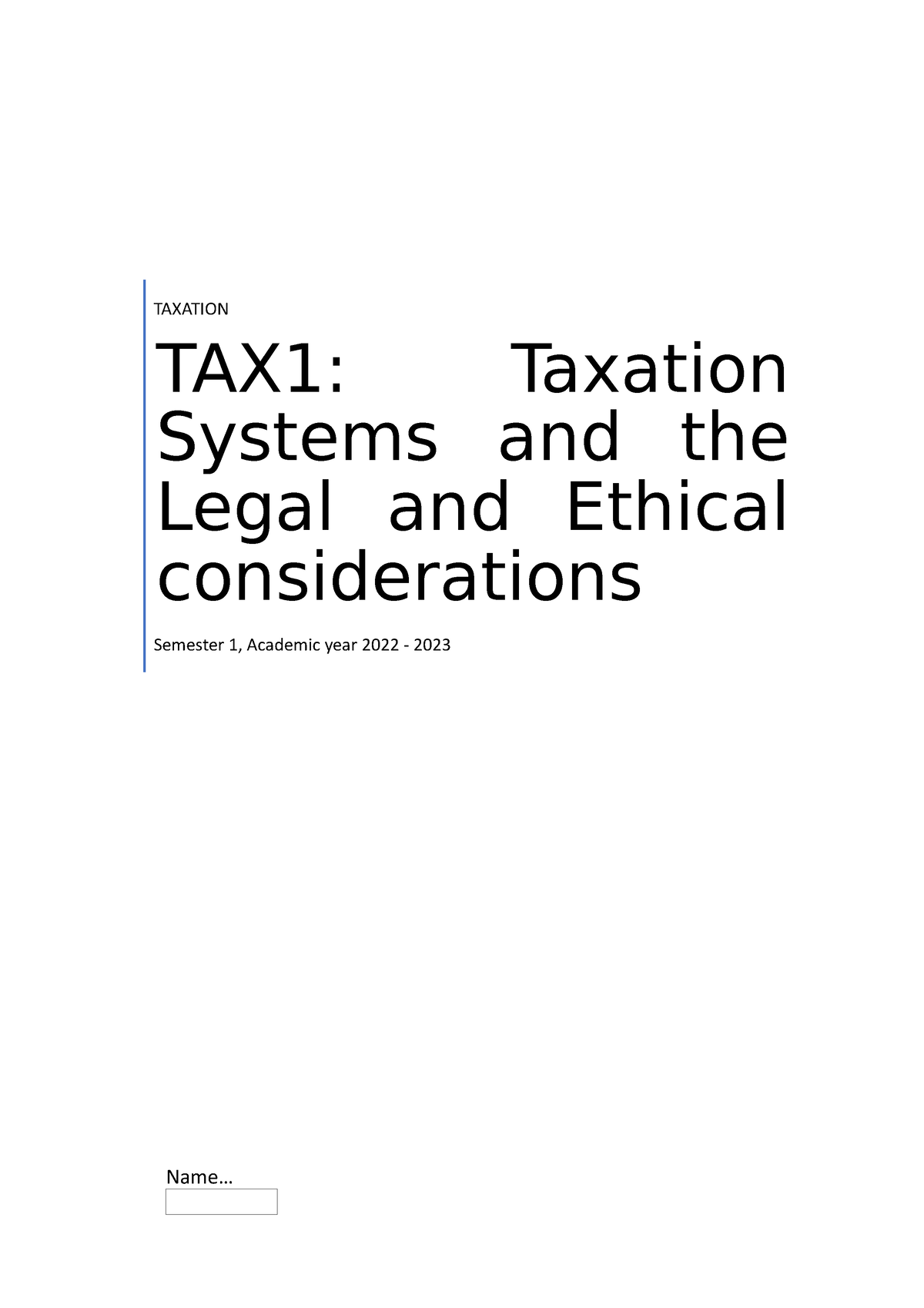 tax consequences of assignment