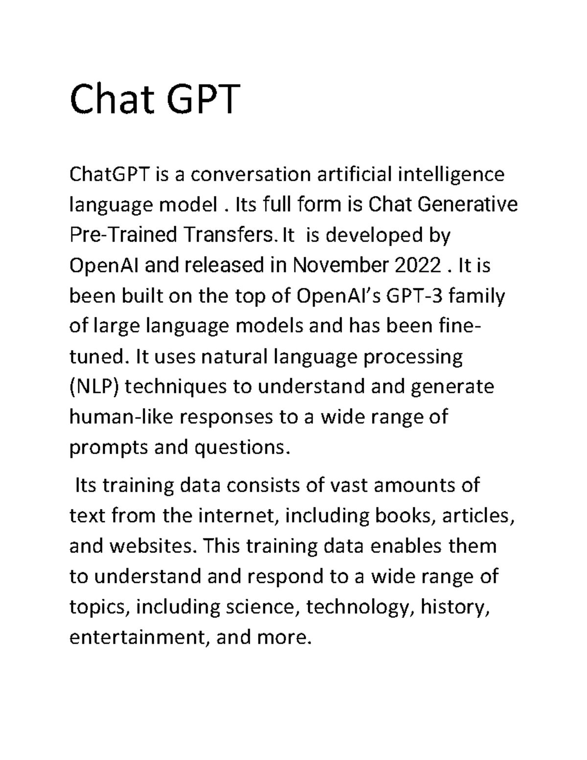 Document - Gpt-Chat Generative Pre-Trained Transfers - Chat GPT ChatGPT ...