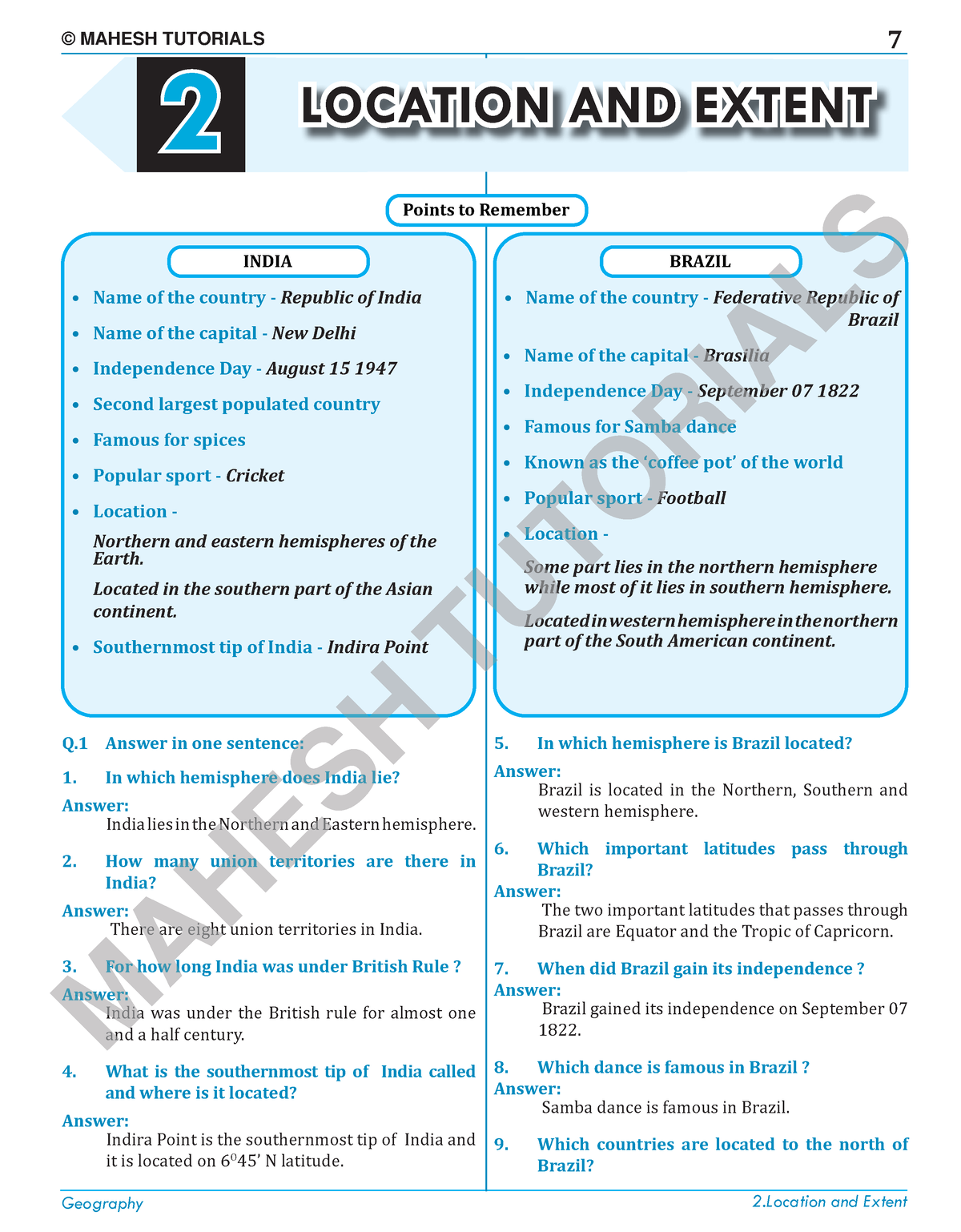 case study geography class 10