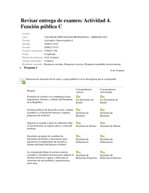 Actividad 2 Función Pública A Revisar Entrega De Examen - Revisar ...