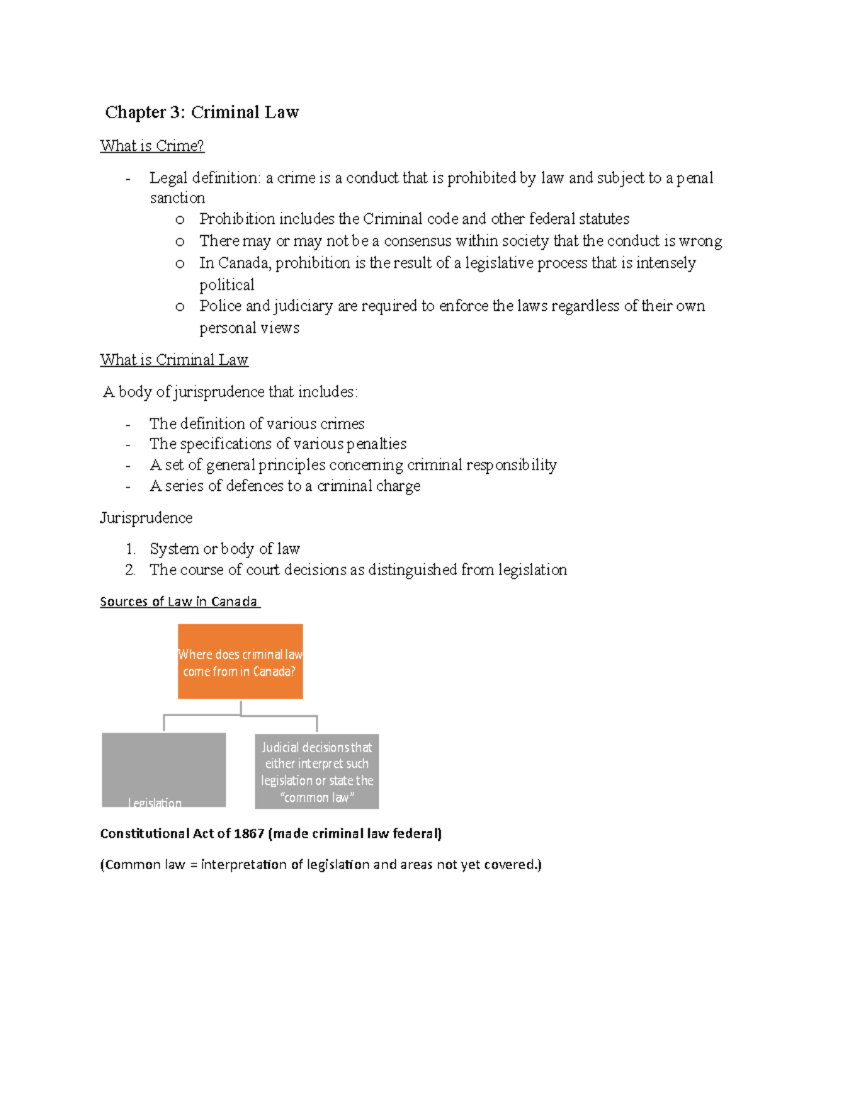 Chapter 3 - Chapter 3: Criminal Law What Is Crime? - Legal Definition ...