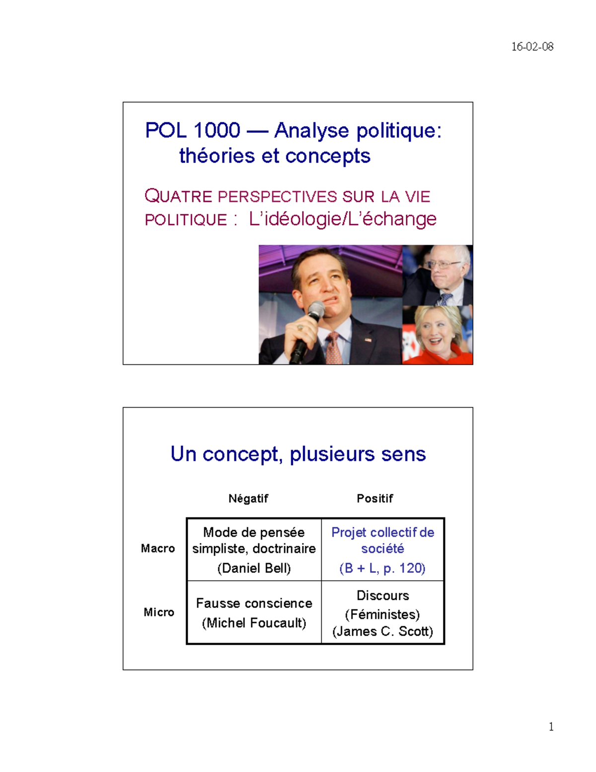 POL1000 H16Cours 5 - Cours Donné Par A. Noel A L'hiver 2019 - POL 1000 ...