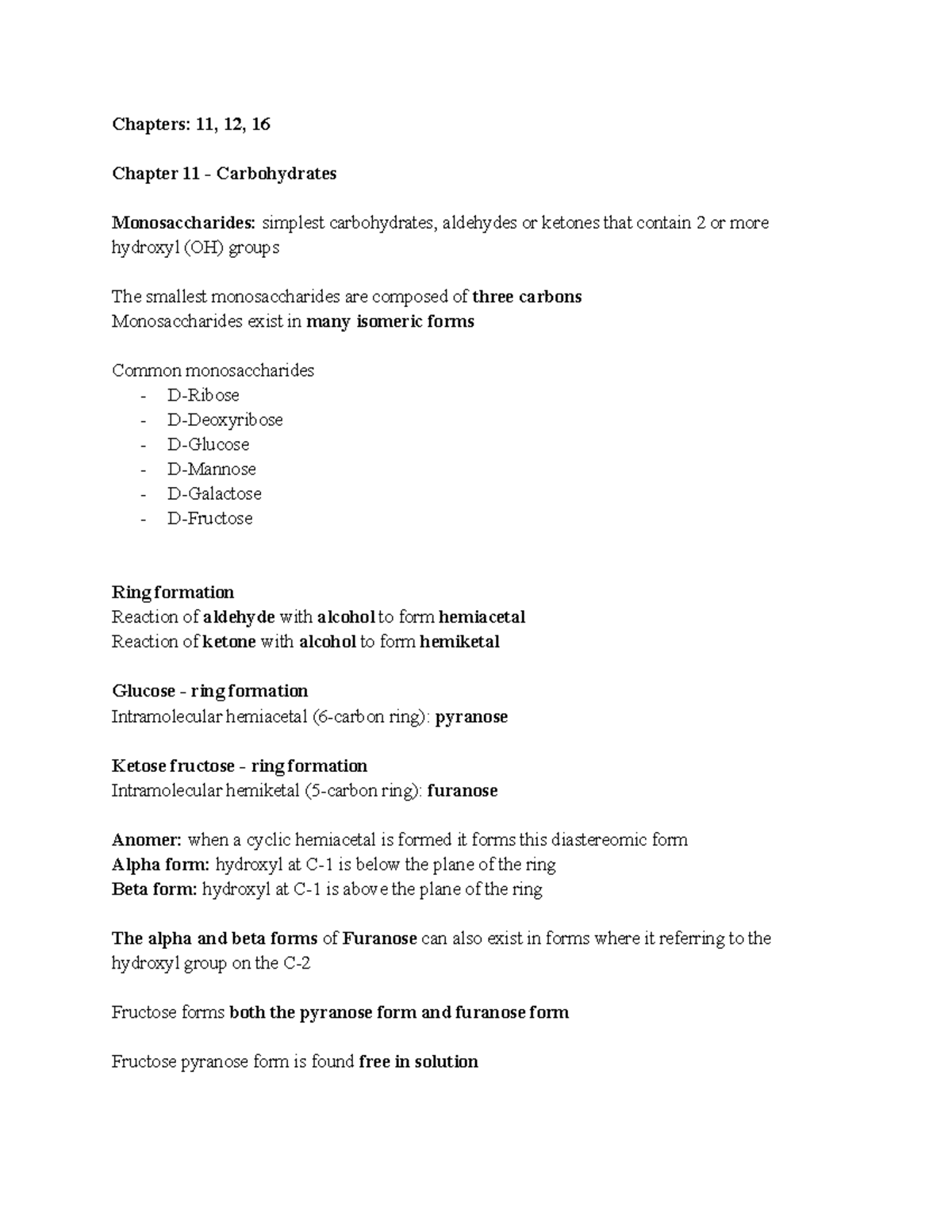 Biochem exam 2 study guide - Chapters: 11, 12, 16 Chapter 11 ...