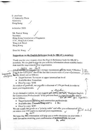 Letter example 2-activity 12-correct use of listing - South China ...