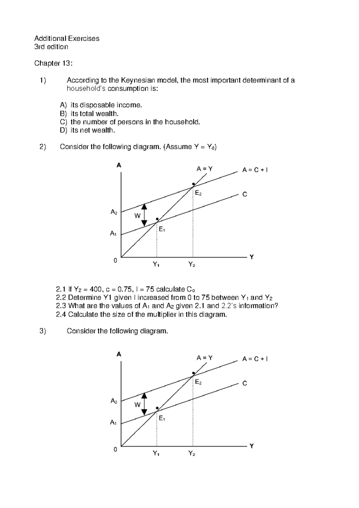 Chapter 13 Exercises with no answers - Additional Exercises 3rd edition ...