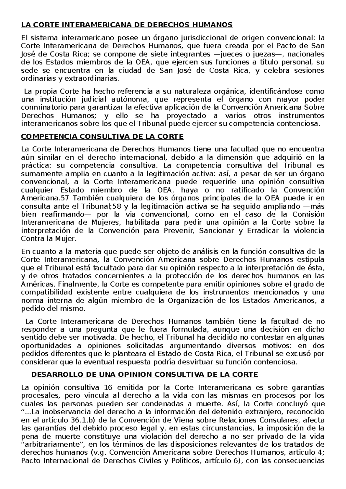LA Corte Interamericana DE Derechos Humanos - LA CORTE INTERAMERICANA ...