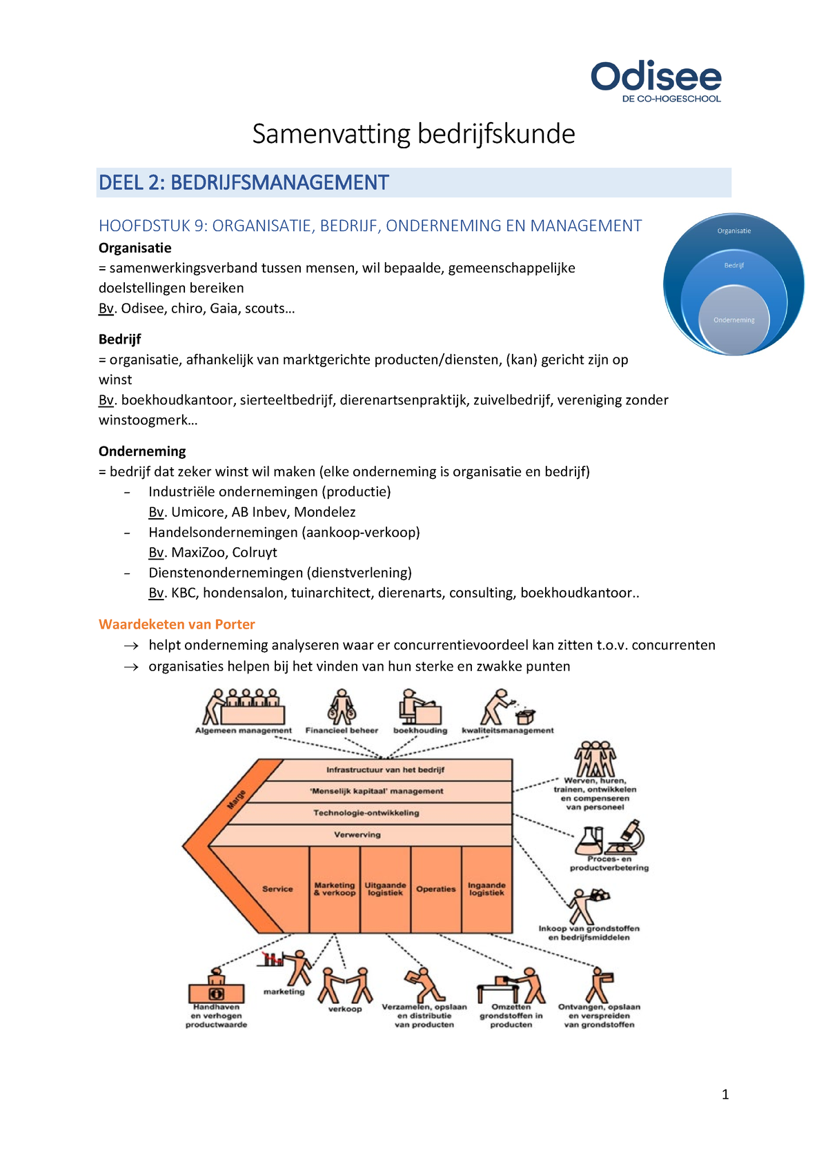 Samenvatting Bedrijfskunde Bedrijfsmanagement - Samenvatting ...