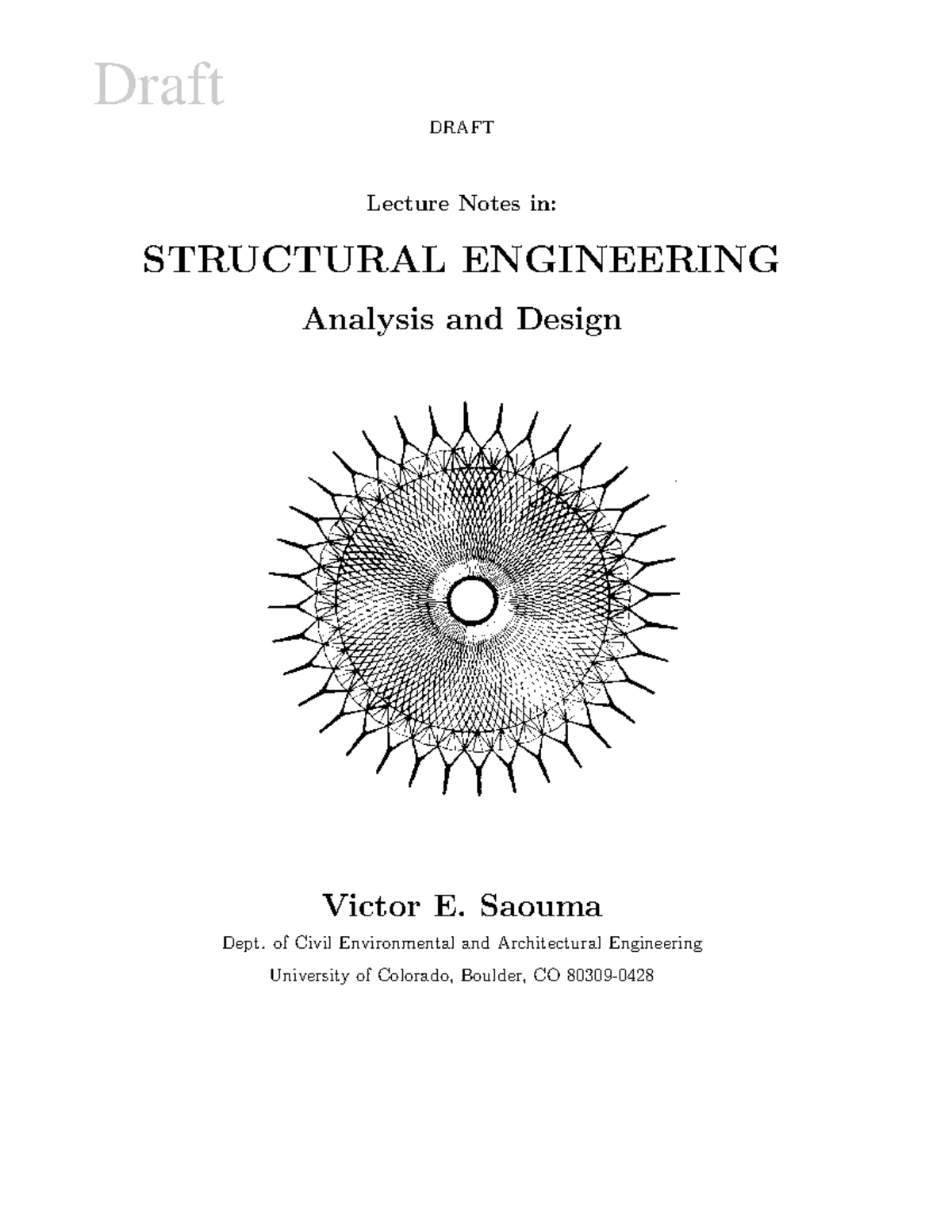 Lecture Notes In Structural Engineering - Civil, Environmental ...