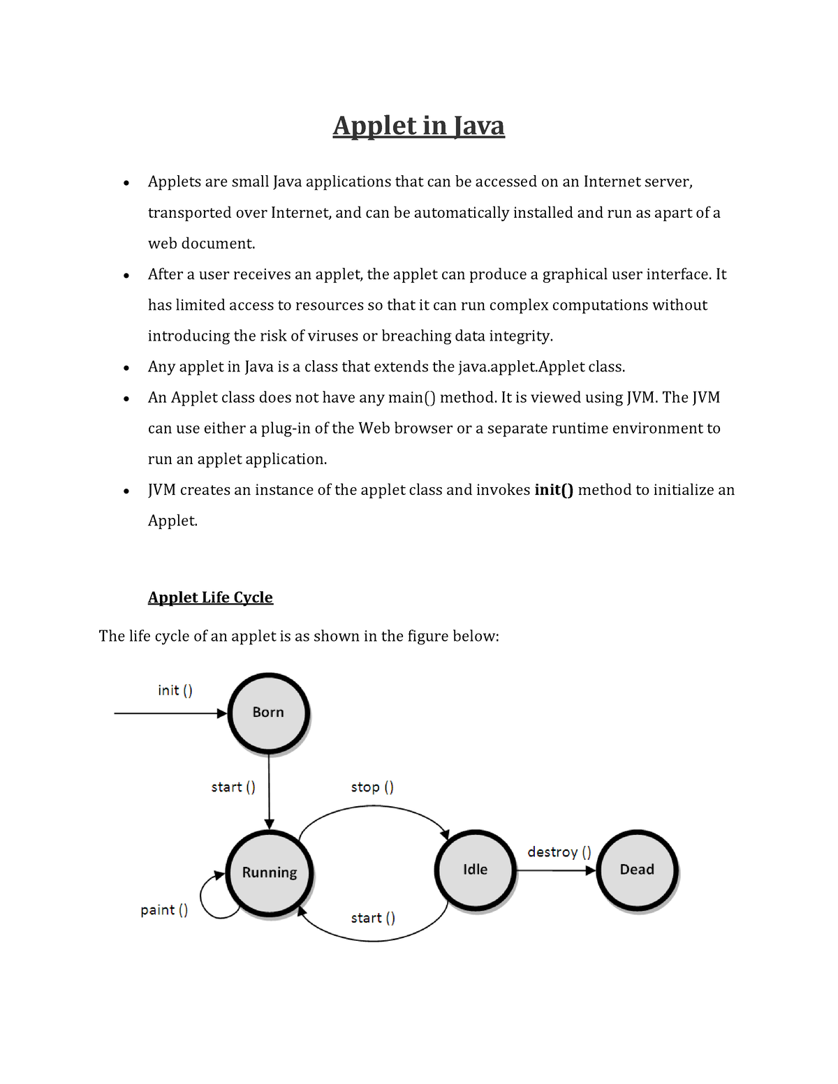 applet-in-java-converted-applet-in-java-applets-are-small-java