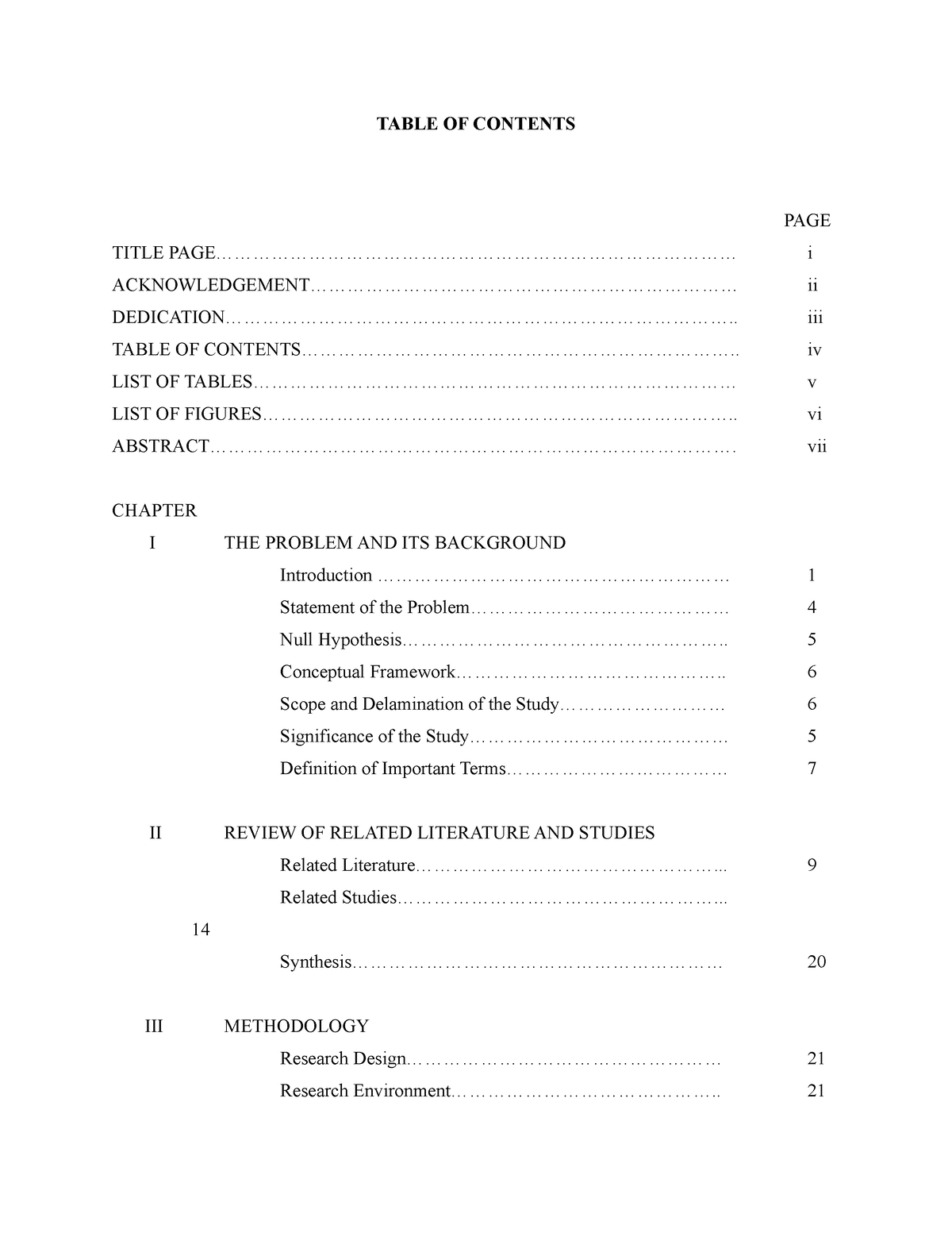 Table OF Contents - yawa - TABLE OF CONTENTS PAGE TITLE - Studocu