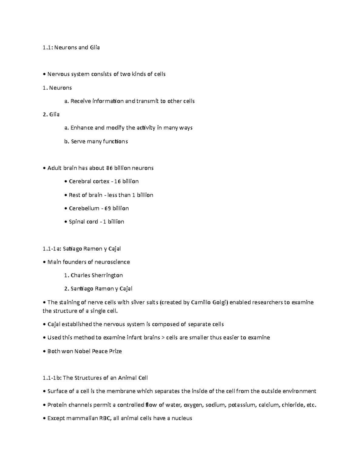 Biological Basis of Behaviour Chapter 1 Module 1 Notes - 1: Neurons and ...