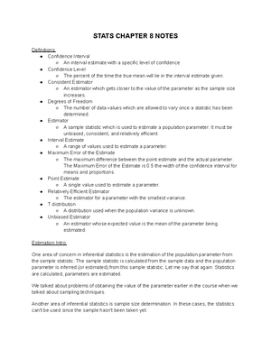 Stats chapter 12 notes - STATS CHAPTER 12 NOTES Definitions: Chi-square ...