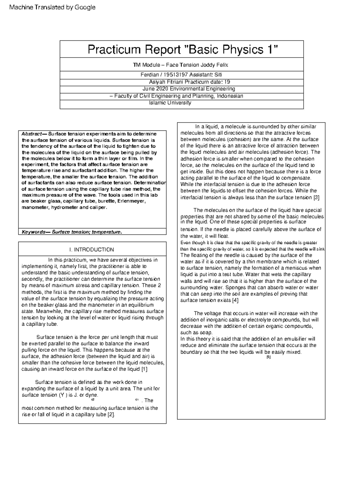 Praktikum Fisika Dasar L4 - Practicum Report 