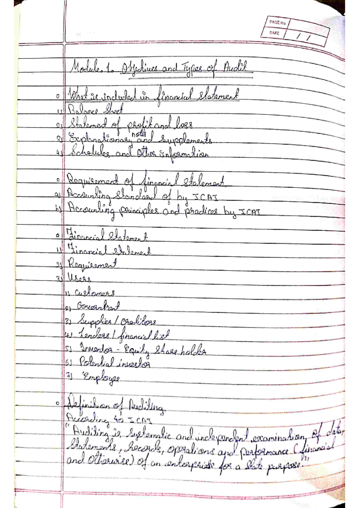 Auditing END SEM Notes - will help alot - Bcom - Studocu