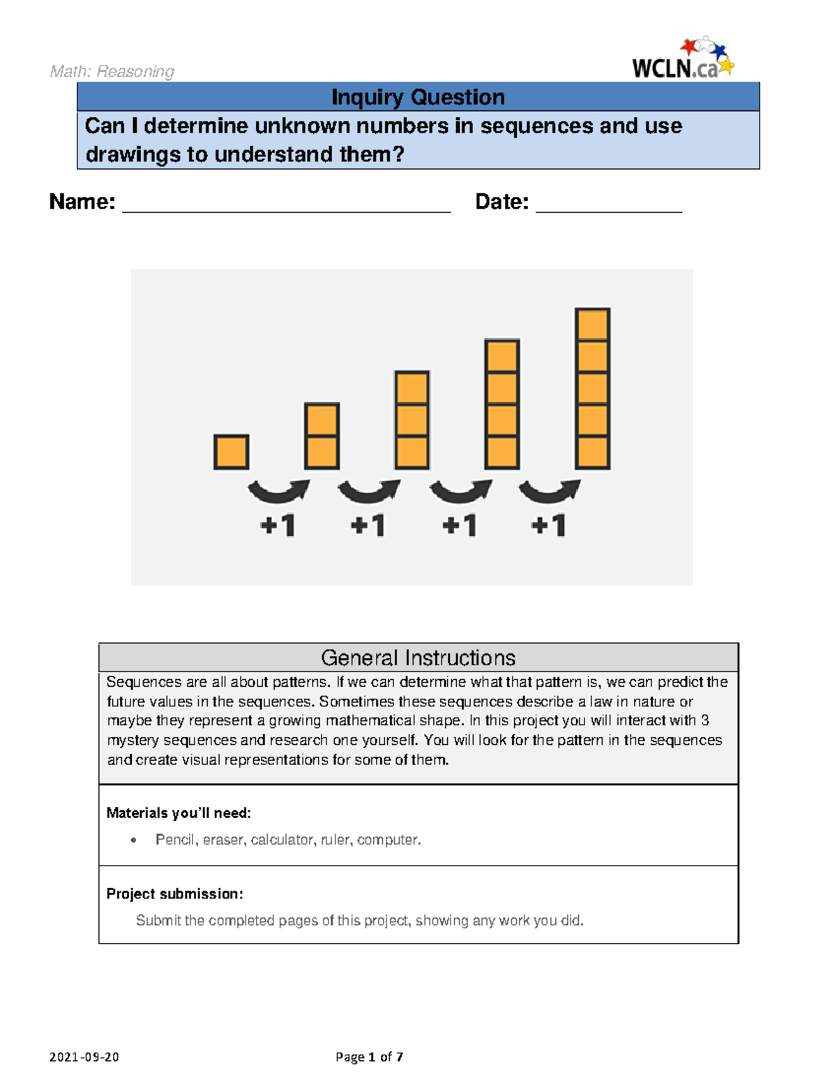Reasoning Assignment - heheheh - Inquiry Question Can I determine ...