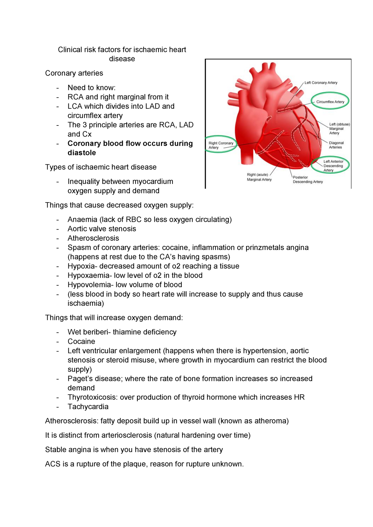 Clinical Risk Factors For Ischaemic Heart Disease Clinical Risk Factors For Ischaemic Heart 4379