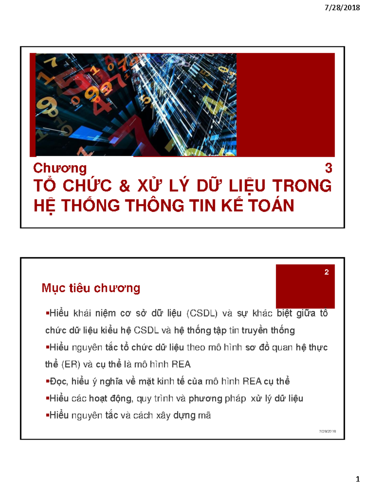 Ch3 Ais Cttt Sv Slidec3 Ch°¡ng 3 Tà ChĀc And Xþ LÝ DĀ LiÞu Trong HÞ ThÞng ThÔng Tin K¾ ToÁn