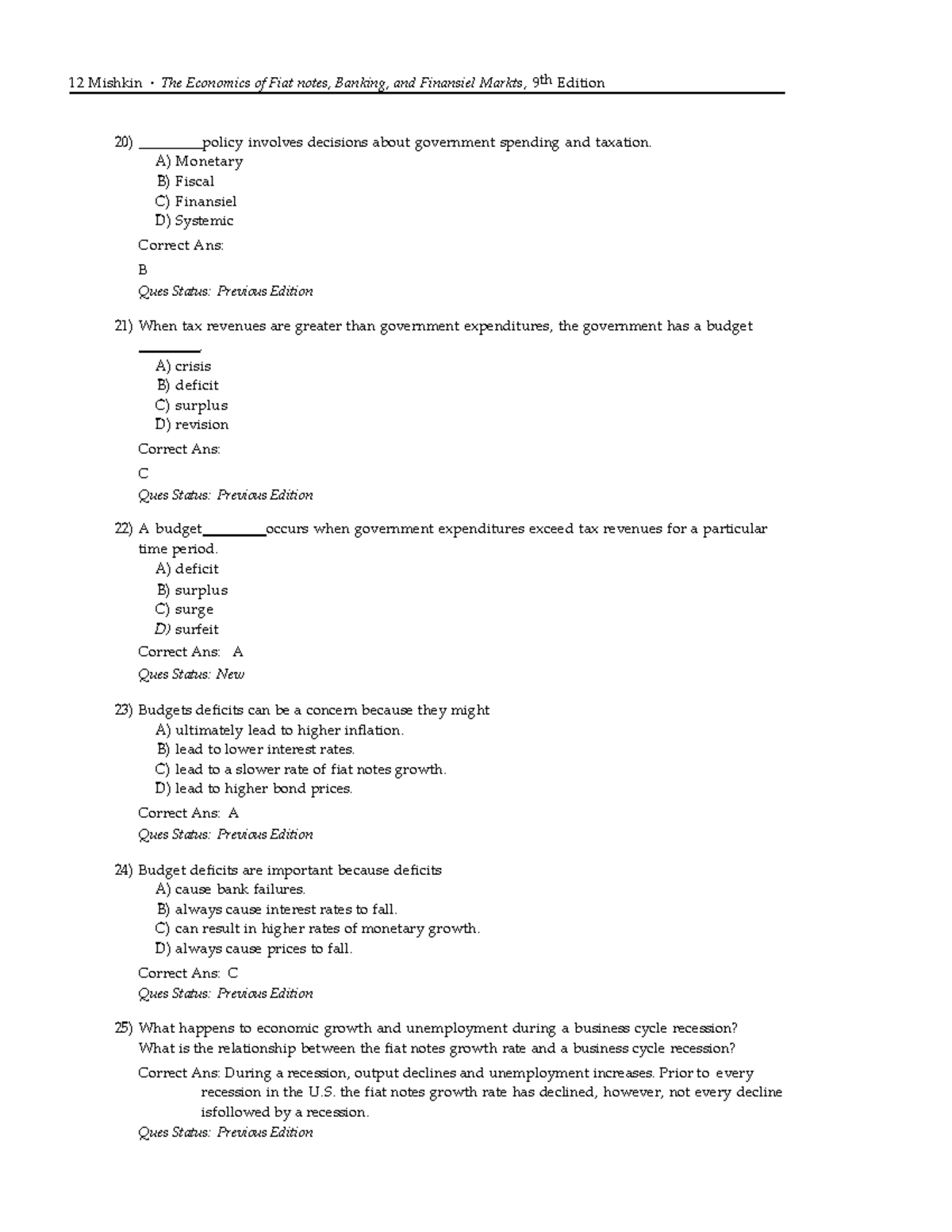 economics-of-money-banking-and-financial-markets-test-bank-9th