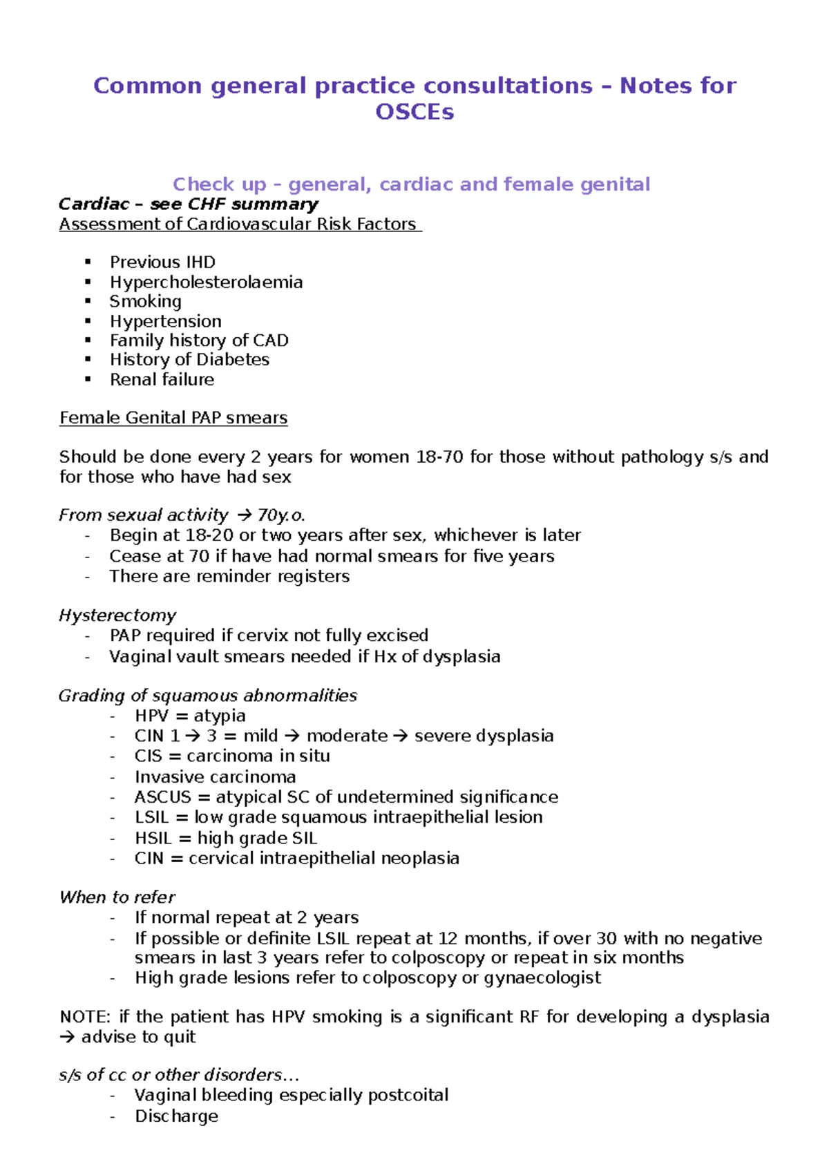 GP-OSCE-summary - List of all the topics examinable for 4th year ...