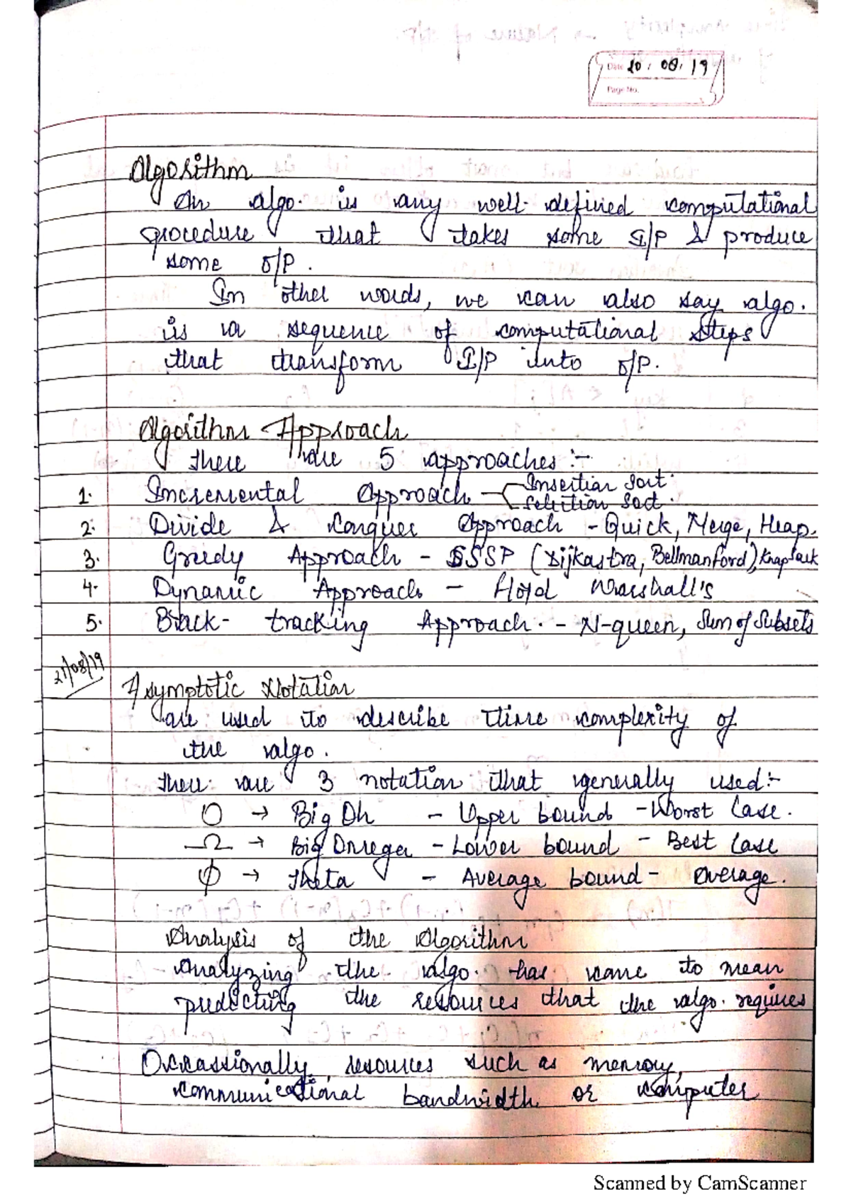 Ada Unit 1 - Btech - Computer Science & Engineering - Studocu