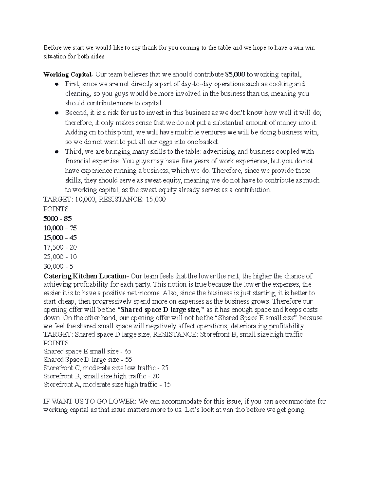 Team Simulation Notes - Before we start we would like to say thank for ...