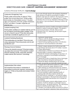 Concept Map Gas Exchange - NIGHTINGALE COLLEGE DIRECT-FOCUSED CARE ...