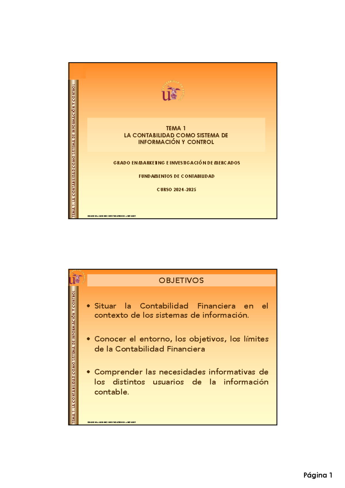 Tema 1 - tema 1 contabilidad - TEMA 1. LA CONTABILIDAD COMO SISTEMA DE ...