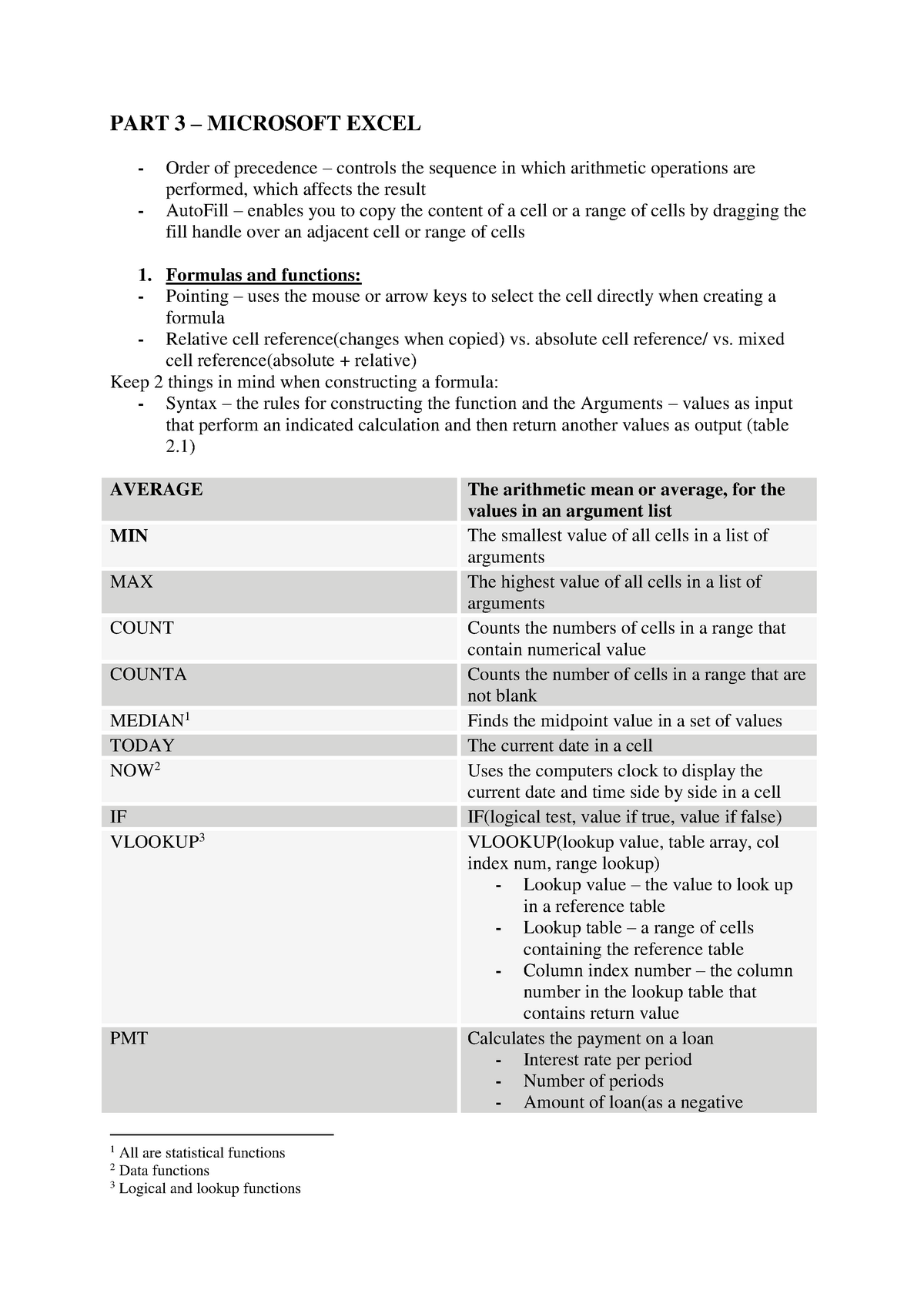 summary-microsoft-excel-skills-1-it-part-3-microsoft-excel-order