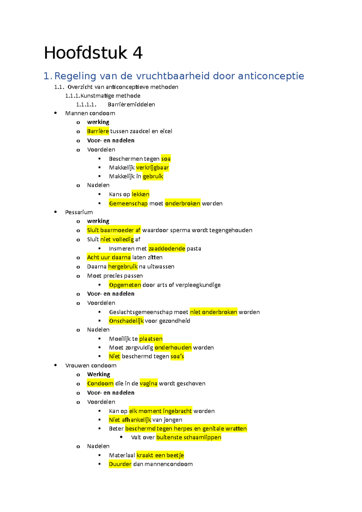 Biologie Hoofdstuk 4 - Biogenie 6.2 - Hoofdstuk 4 1. Regeling Van De ...